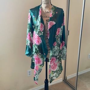 Muse lyrics 100% silk green floral piece